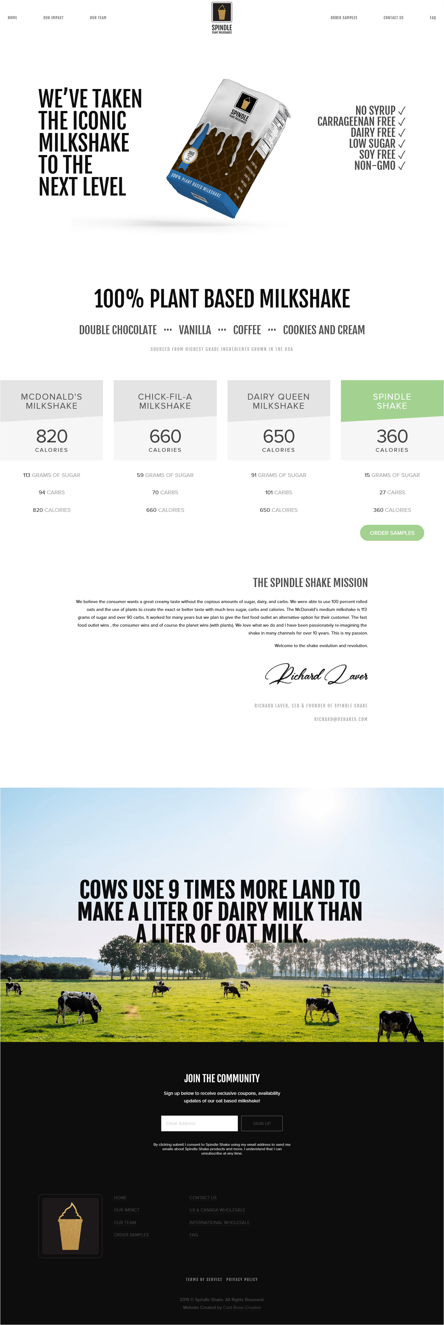 Spindle Shakes Web Design