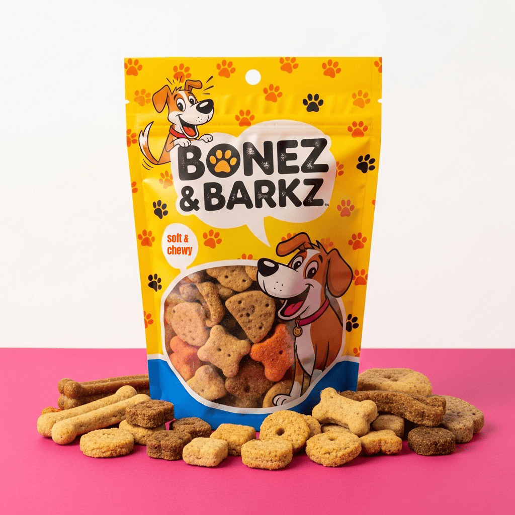 Dog Treats Packaging Label