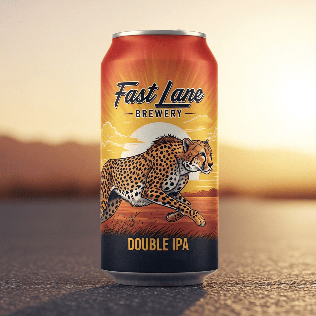 Fast Lane Beer Can Design
