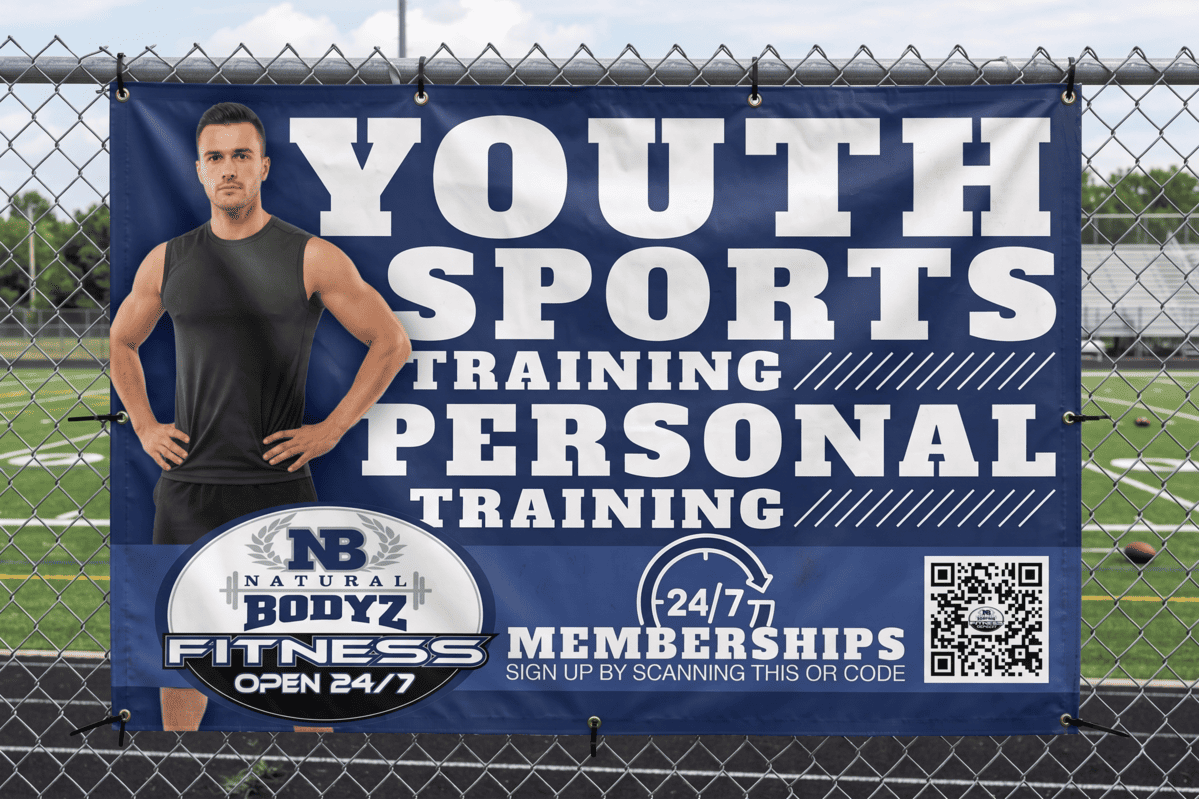 Fitness Printed Banner Graphic Design
