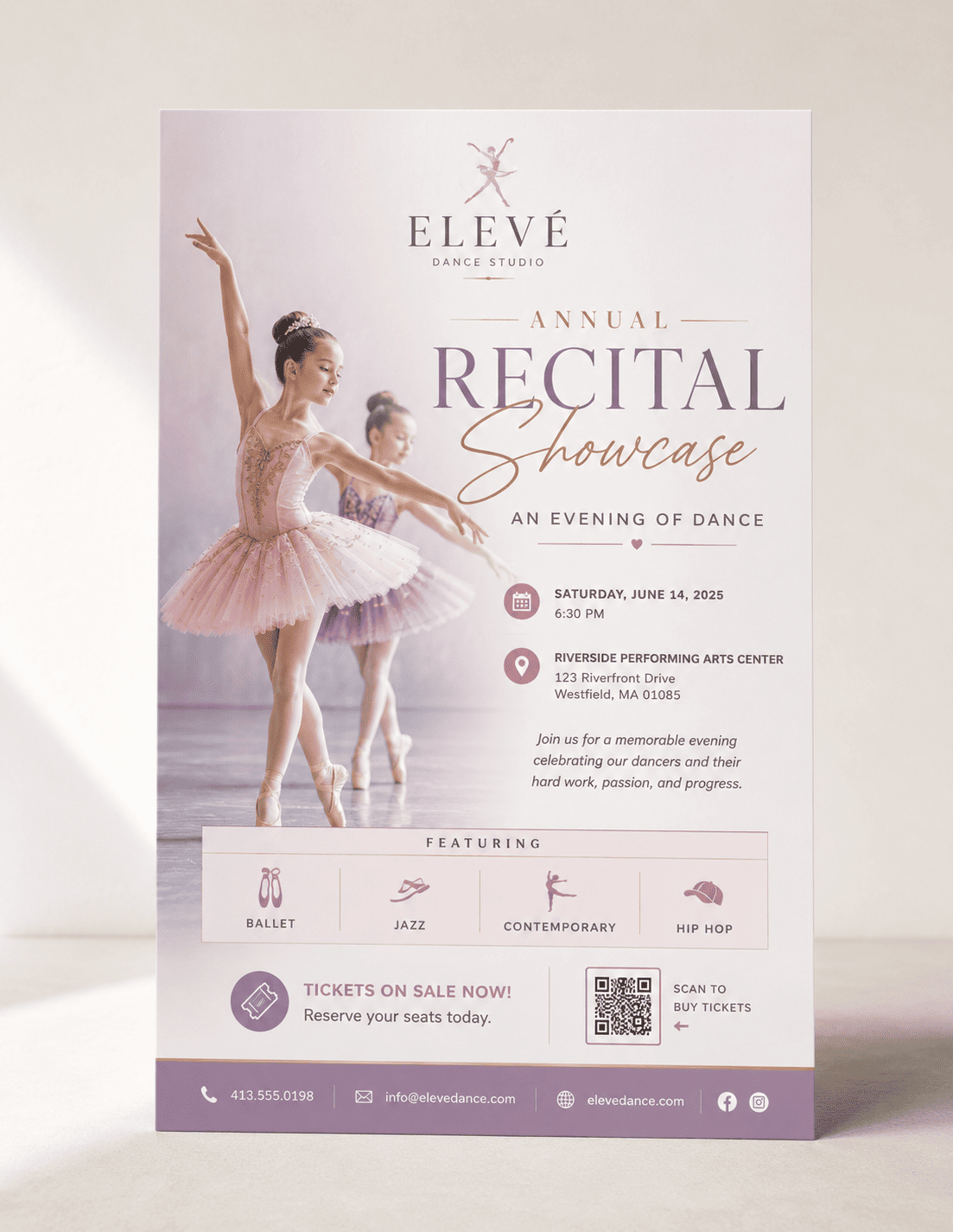 Annual Dance Recital Graphic Design