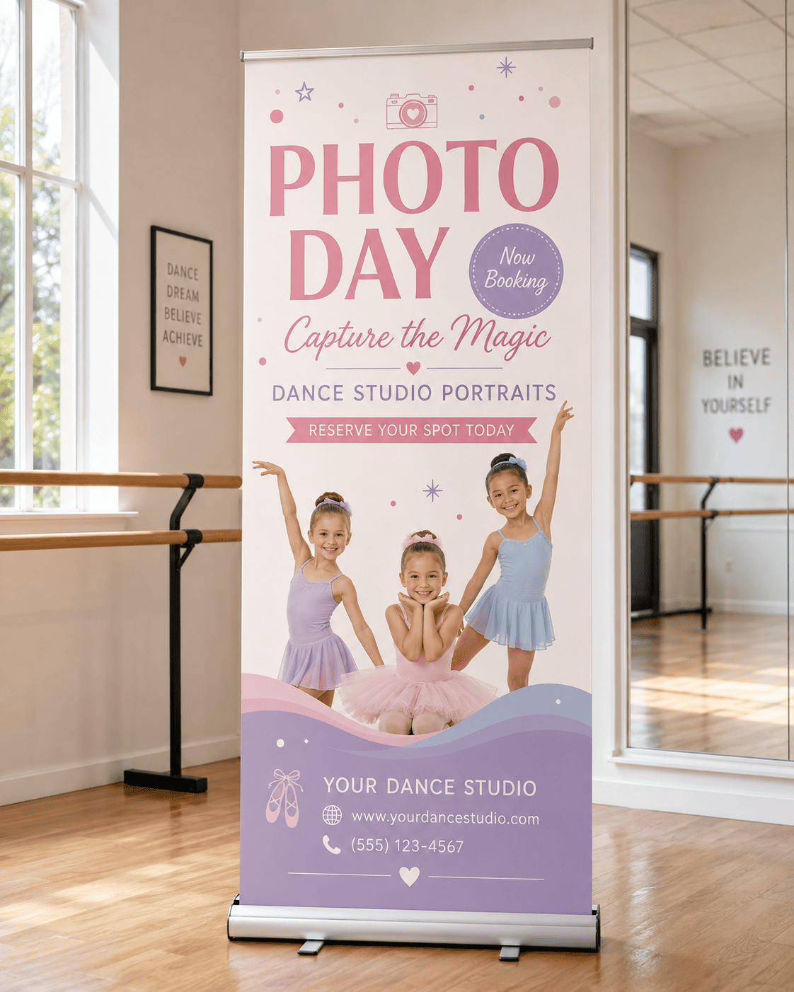Dance Studio Photo Day Banner Design