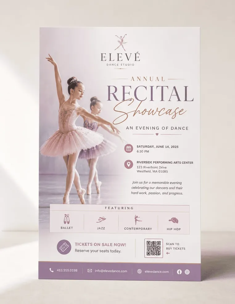 Annual Dance Recital Poster Design