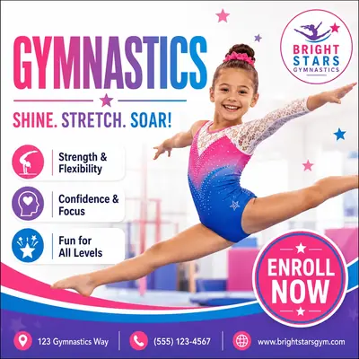Bright Stars Dance Social Media Design